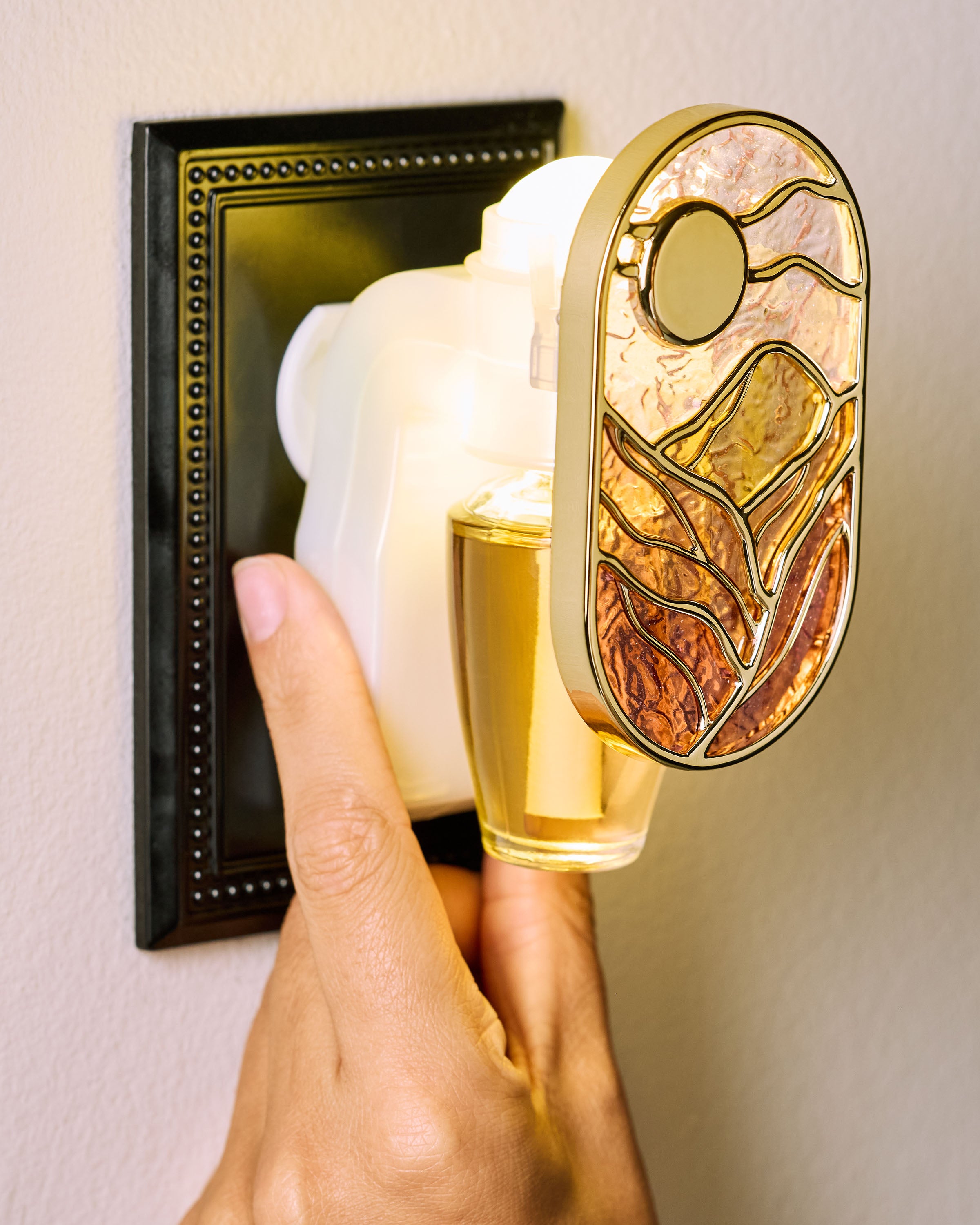 Stained Glass Mountain Scene Nightlight - Image 4