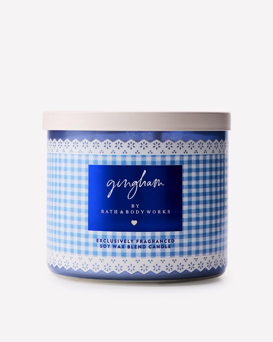 Gingham 3-Wick Candle - Image 8