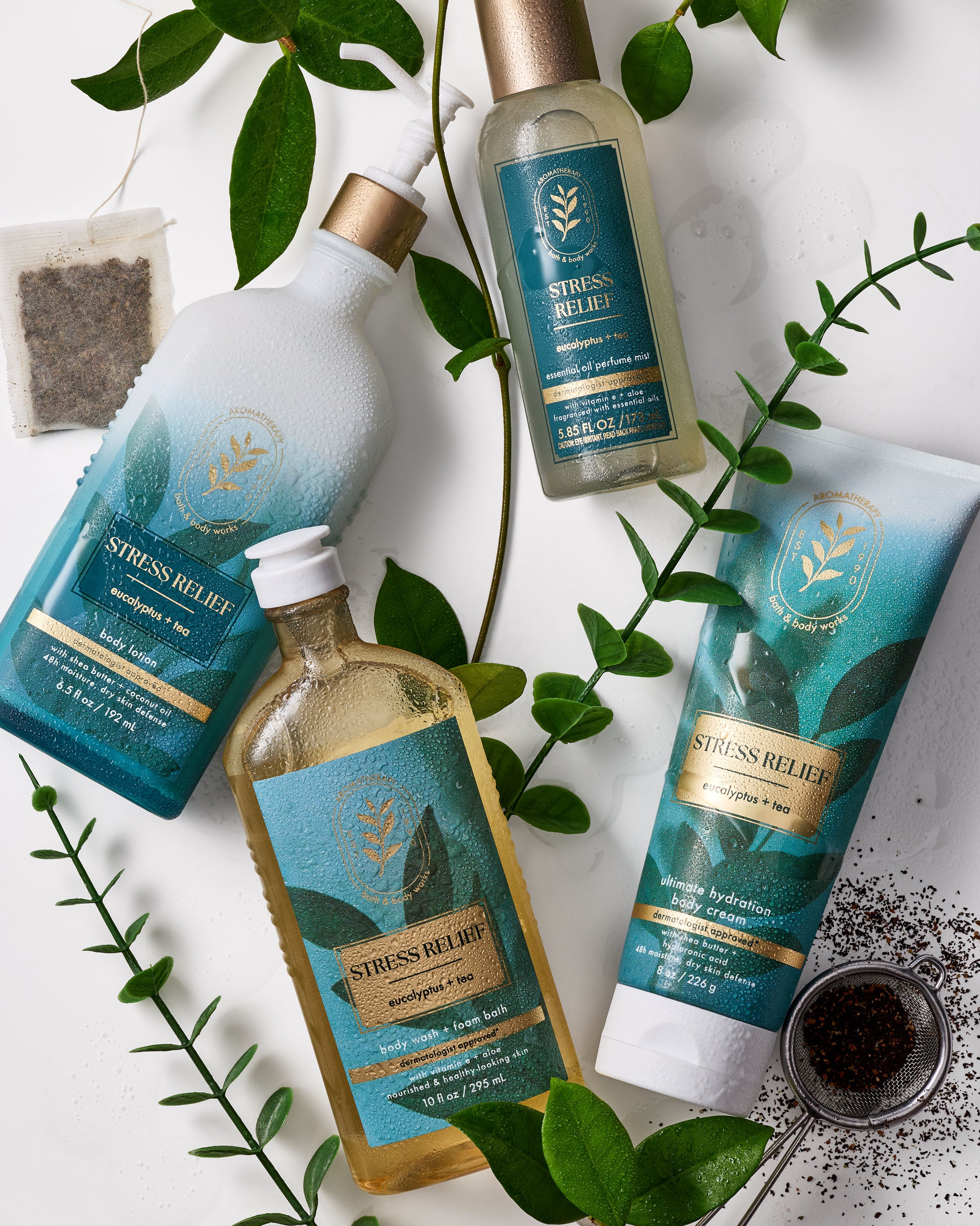 Stress Relief: Eucalyptus + Tea Body Wash & Foam Bath - Image 7