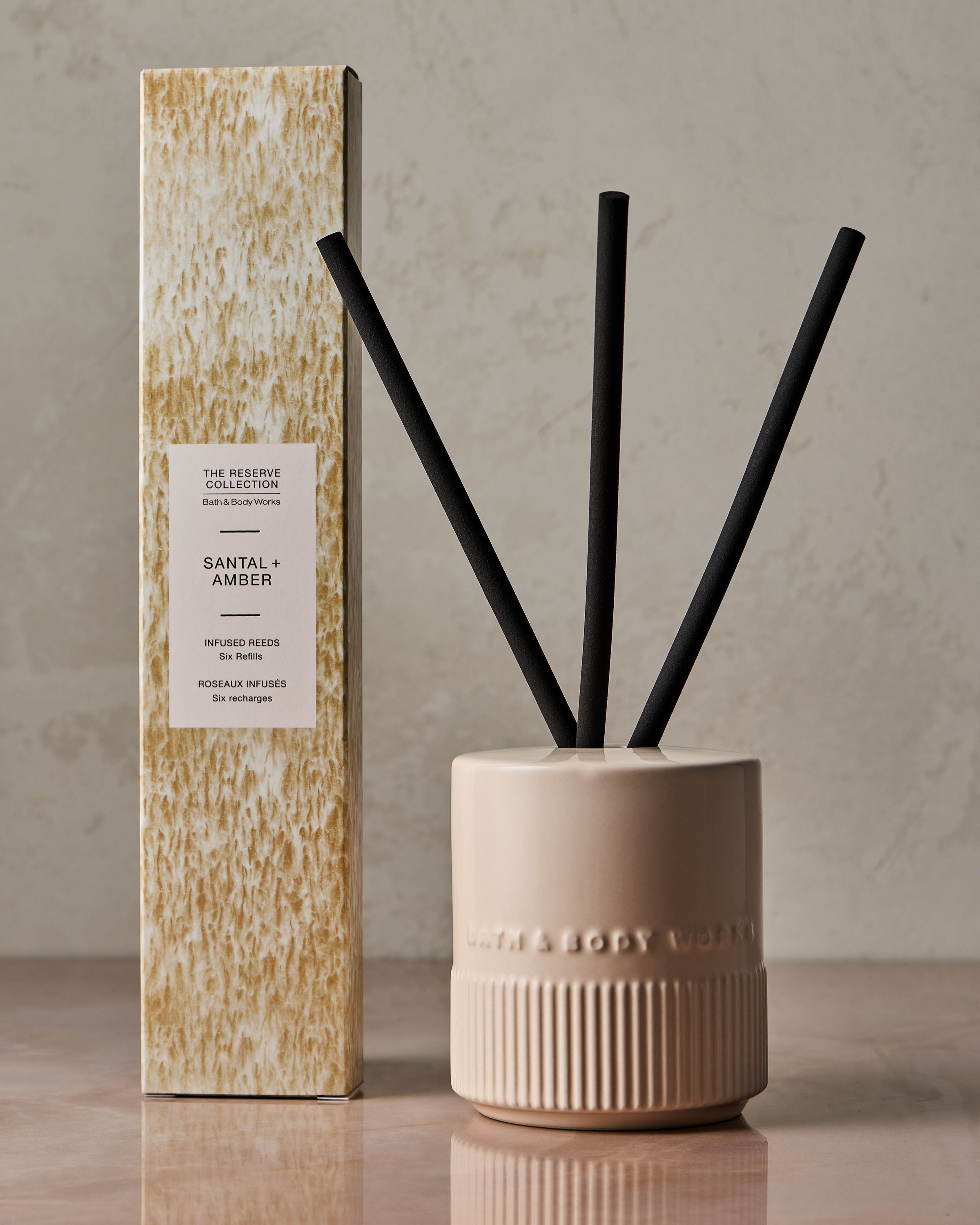 Santal + Amber Fragrance-Infused Liquidless Reeds - Image 2