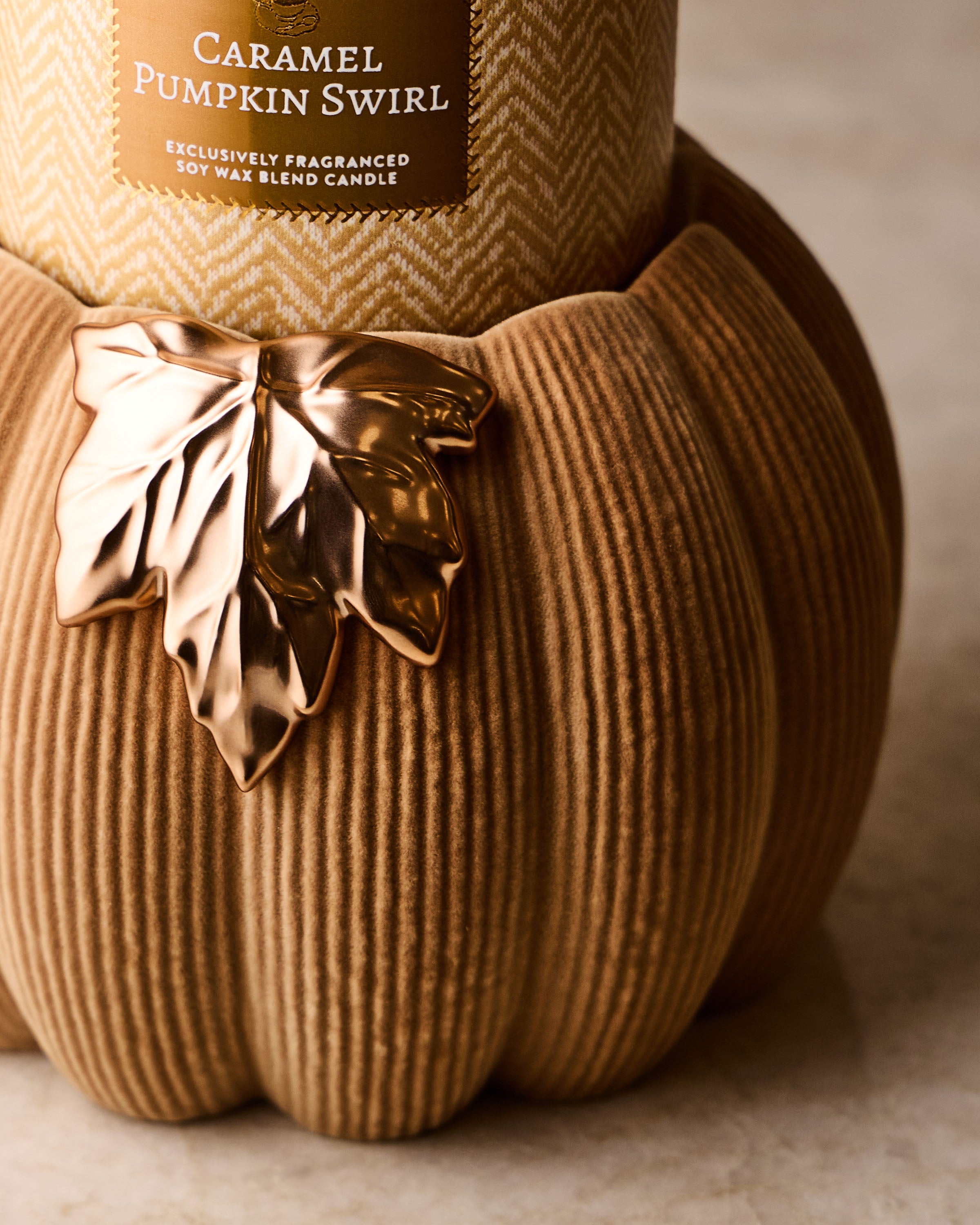Tan Corduroy Pumpkin - Image 2