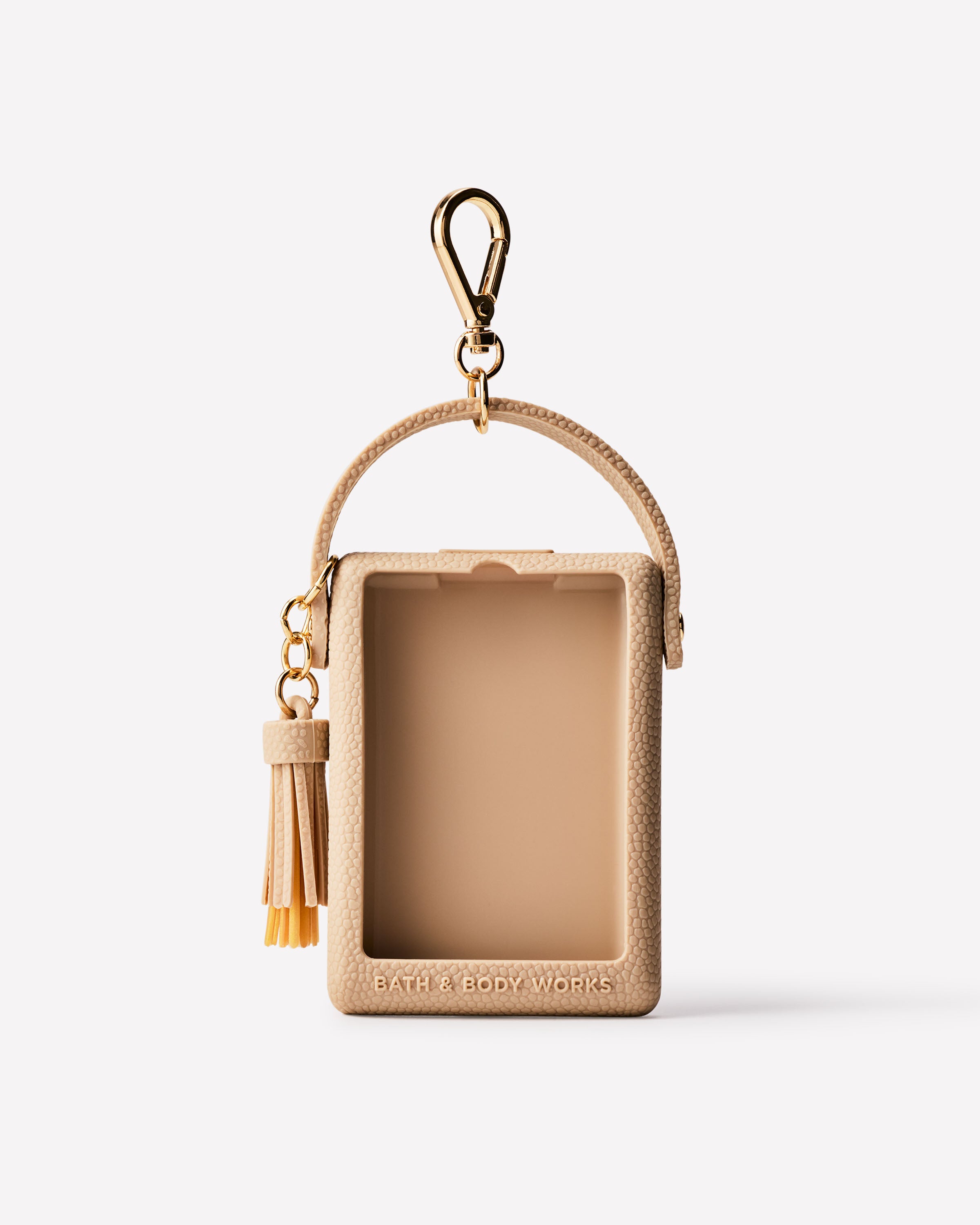 Tan Textured Holder with Strap