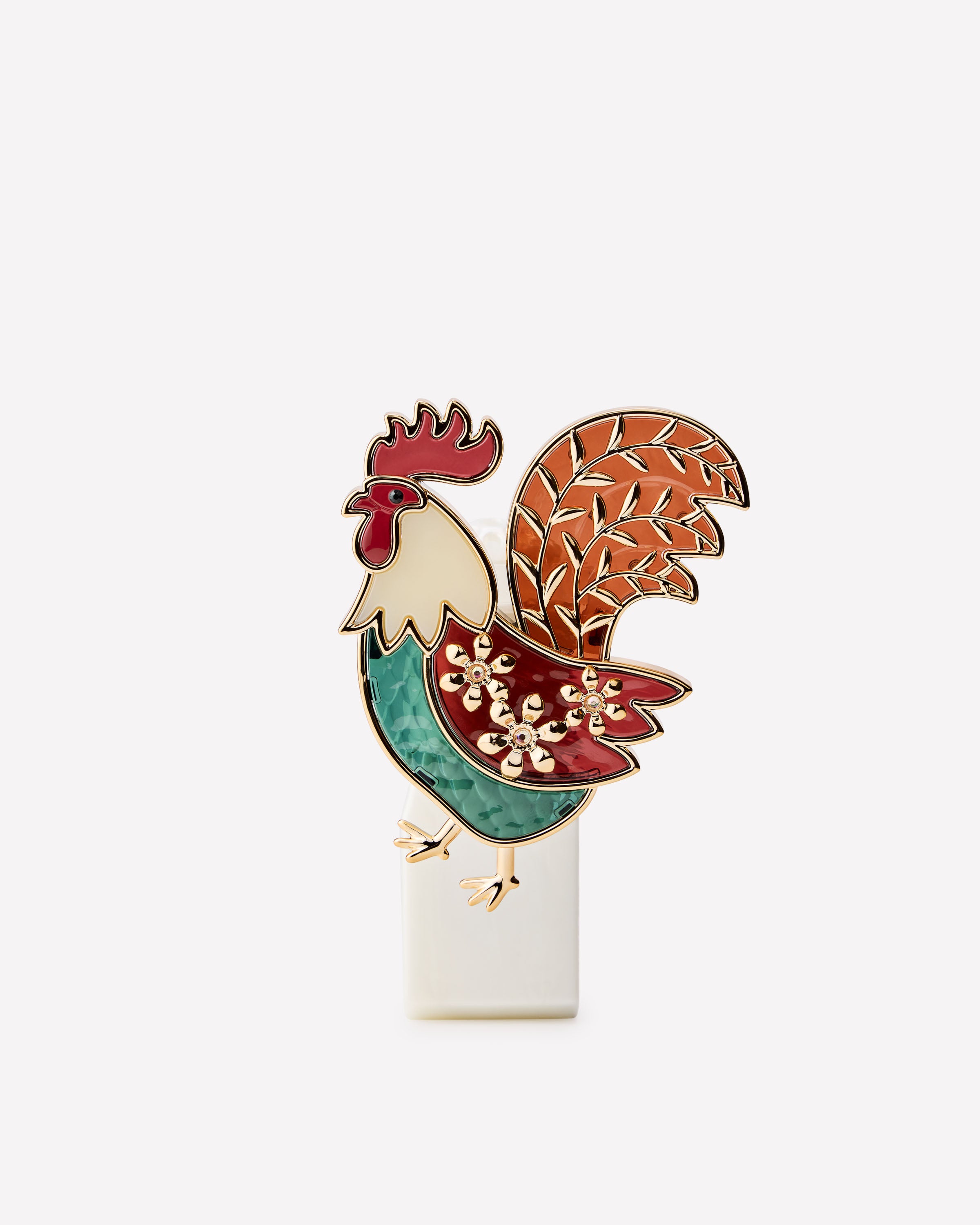 Stained Glass Rooster Nightlight